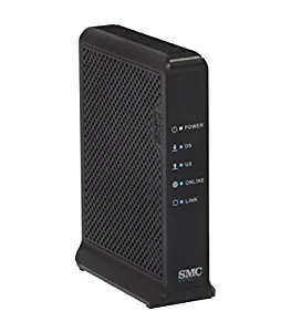 SMC Networks D3CM1604 Modem (DOCSIS 3.0, 16x4 Channel Bonding) Approved for Time Warner Cable, Charter, Cox, Spectrum