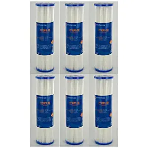 FiltersFast Compatible Replacement for Pentek R30 Comp Water Filter - 6 Pack