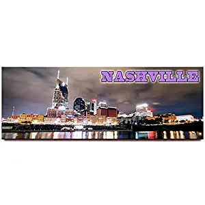 Nashville panoramic fridge magnet Tennessee travel souvenir