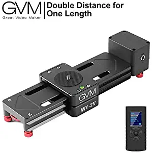 GVM Motorized Camera Slider Mini Size Track Rail Provides 6.5 inch can be Retract and Extend to 13 inch Length, idea for Outdoor Video Shooting, Travelers, Photographers, filmmakers