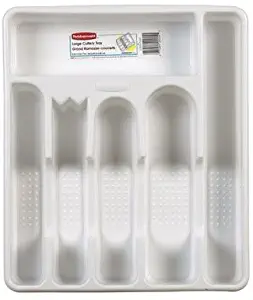 Rubbermaid 2925RDWHT Large Cutlery Trays