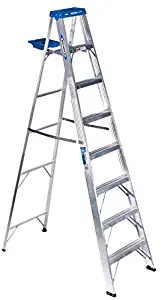 368 8' Aluminum Step Ladder Grey