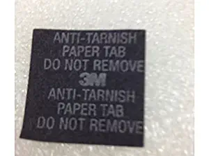 3M Anti-Tarnish Paper Tabs 1x1 inch Sqaure, 100 Count