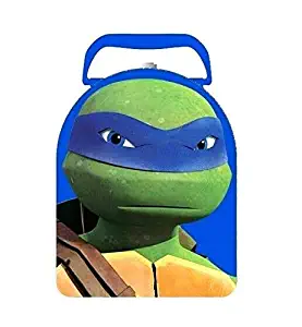 Teenage Mutant Ninja Turtles TMNT Leonardo Arch Head Shape Carry All Tin Lunch Box 9" x 6"