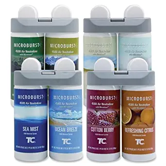 Rubbermaid Commercial 3486092 Microburst Duet Variety Fragrance Pack, 4 Pack