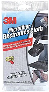 3M Microfiber Electronics Cleaning Cloth, 12 x 14, White