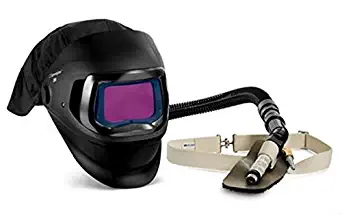 3M Speedglas Fresh-Air III Supplied Air System with V-100 Vortex Air-Cooling valve and Speedglas Welding Helmet 9100 FX-Air, 26-5702-30SWHD with SideWindows, Heavy Duty Breathing Tube and Auto-Darkening Filter 9100XX, Shades 5, 8-13