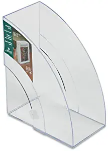 Rubbermaid : Optimizers Deluxe Plastic Magazine Rack, 5 1/4 x 9 x 11 1/8, Clear -:- Sold as 2 Packs of - 1 - / - Total of 2 Each