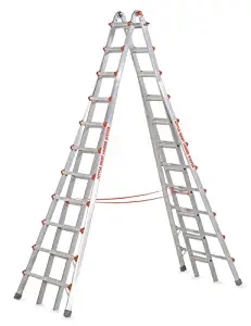 Little Giant Ladders 10121 SkyScraper 300-Pound Duty Rating Adjustable Stepladder, 21-Foot