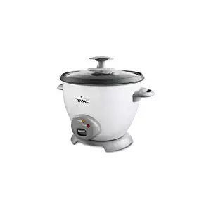Rival CKRVRCM063 3-Cup uncooked resulting in 6-Cup Rice Cooker, White