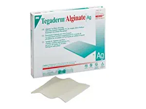 3M Tegaderm Alginate Ag Silver Dressing 4 x 5 Inch - Box