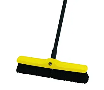 Rubbermaid Commercial FG9B0600BLA Polypropylene Plastic Foam Block Medium Floor Sweep, Black