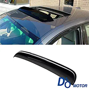 MGPRO 38" Universal Thickness Dark Smoke Tint Top Sun/Moon Roof Rain Snow Guard Window Sunroof/Moonroof Wind Deflector w/Grooves