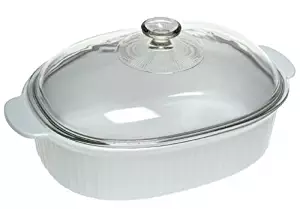 CorningWare French White 4-Quart Covered Casserole