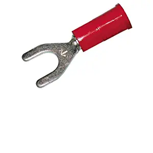 3M Spade Terminal Vinyl Insulated #10 22-18 Gauge RED-100PK