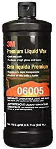 3M Premium Liquid Wax, 06005, 1 qt (32 fl oz/46 mL)