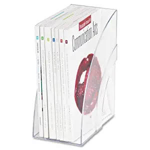 Wholesale CASE of 10 - Rubbermaid Deluxe Magazine Files-Deluxe Magazine Rack, Extra Wide, Clear