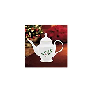 Lenox Holly Teapot with Lid