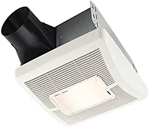 Broan-NutoneA80LInVent Series Single-Speed Fan with LED Light, Ceiling Room-Side Installation Bathroom Exhaust Fan, ENERGY STAR Certified, 1.0 Sones,