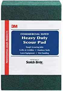 3M 220-8-CC 6-Inch by 9-Inch Scotch-Brite Heavy Duty Scour Pad, 8 Count