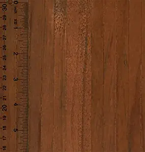 Miniature 1:12 Scale Self Stick Wood Flooring Sheet in Dark Wood (1/2 Inch Slat)