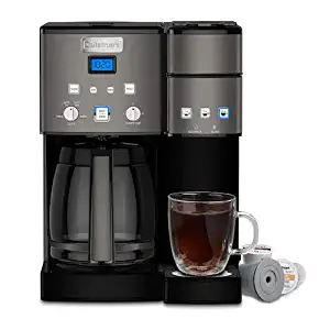 Cuisinart SS15BKSFR 12-Cup Coffeemaker and Single-Serve Brewer - Recertified