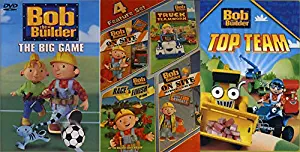 Help Bob Finish Building 3 DVD pack 6 Features: Top Team + On Site (Houses and Playgrounds)/ Truck Teamwork/ Race To The Finish (The Movie)/ On Site (Roads and Bridges) MEGA SUPER BUNDLE