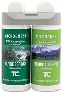 Rubbermaid Commercial 3485950 Microburst Duet Refills Alpine Springs/Mountain Peaks 3oz 4/Carton