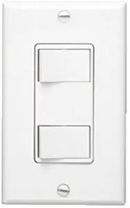 Broan-NuTone, White NuTone 68W Multi-Function Wall Control for Ventilation Fans, Pack of 1