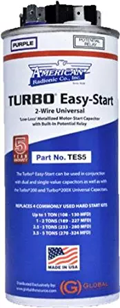 Amrad TES5 Easy-Start 5 Hard Start Kit for Heat Pump - 1-5 ton