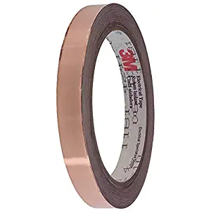 3M Copper Tape - 1/4 in Width x 2.6 mil Total Thickness - 35083 [PRICE is per ROLL]