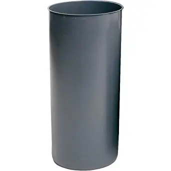 Rubbermaid FG355200 Gray 22 Gallon LLDPE Rigid Liner with Rim for Indoor and Smoking Management Container