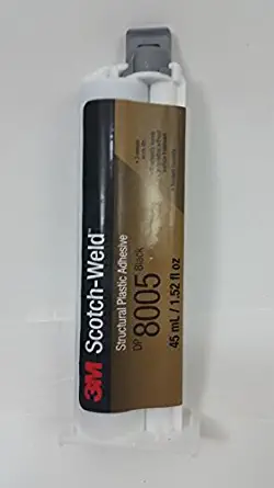 3M Scotch-Weld Structural Plastic Adhesive DP8005 Black, 45 mL Duo-Pak