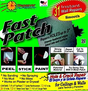 Stepsaver Products Self Adhesive Fast Patch (31 Patches Per Kit) … (Smooth)