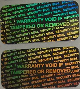 1000 Security Seal Hologram Silver Tamper Evident Warranty Labels Stickers 15mm x 30mm- Dealimax Brand