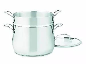 Cuisinart 44-22 Contour Stainless 6-Quart, 3-Piece Pasta Pot with Cover