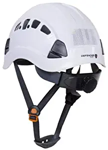 Defender Safety H1-CH Safety Helmet Hard Hat ANSI Z89.1 for Construction (White)