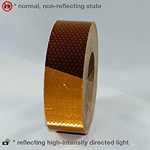 Oralite (Reflexite) REF-DB-SB/YEL250 V99 School Bus Microprismatic Conspicuity Tape: 2" x 50 yd, Yellow