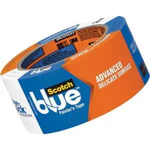 3M 2080El-48E 2" x 60Yd Edge-Lock Safe-Release Painters Masking Tape for Freshly Painted Surface s/w - 12ct. Case