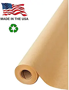 Made in USA Kraft Paper Jumbo Roll 30" x 1200" (100ft) Ideal for Gift Wrapping, Art, Craft, Postal, Packing, Shipping, Floor Protection, Dunnage, Parcel, Table Runner, 100% Recycled Material