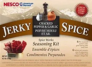 Stkertools(TM) Nesco BJG-6 Jerky Spice Works, Cracked Pepper & Garlic Flavor, 6 pack, New