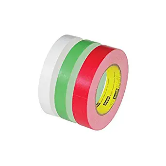 Scotch T944256W White #256 Flatback Tape, 3/4" x 60 yd. (Pack of 48)