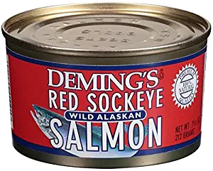 Deming's Wild Alaska Red Sockeye Salmon 7.5 oz (3 Pack)