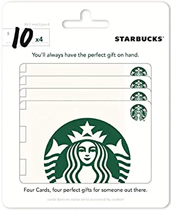 Starbucks Gift Cards, Multipack of 4