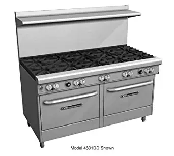 Southbend 4607AC-2CL 60" Ultimate Restaurant Gas Range w/ 4 Pyromax Burners, 24" Left Charbroiler, (1) Convection Oven & (1) Cabinet Base