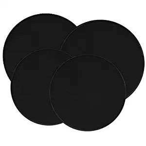 Range Kleen 505 Black Round Burner Kovers Set of 4