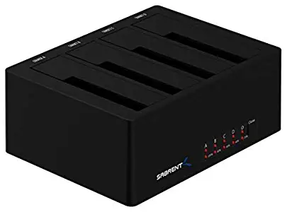 Sabrent 4-Bay USB 3.0 SATA 2.5"/3.5" SSD/HDD Docking Station (DS-U3B4)