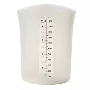 Norpro Silicone Measuring Stir and Pour Measure 4 Cups, Flexible, Dishwasher Safe