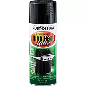 Rust-Oleum 241169 High Heat Ultra Enamel Spray, Black, 12-Ounce