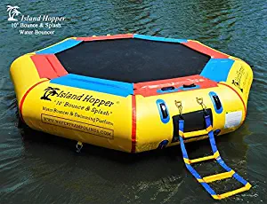 Island Hopper 10' Bounce N Splash Padded Water Bouncer